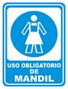 GS-509 SEÑALAMIENTO DE USO OBLIGATORIO DE MANDIL
